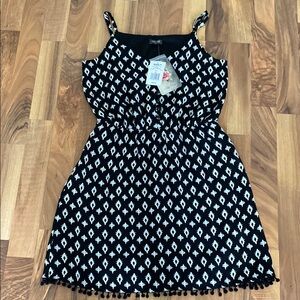 Lily Rose Black and White Geometric Dress